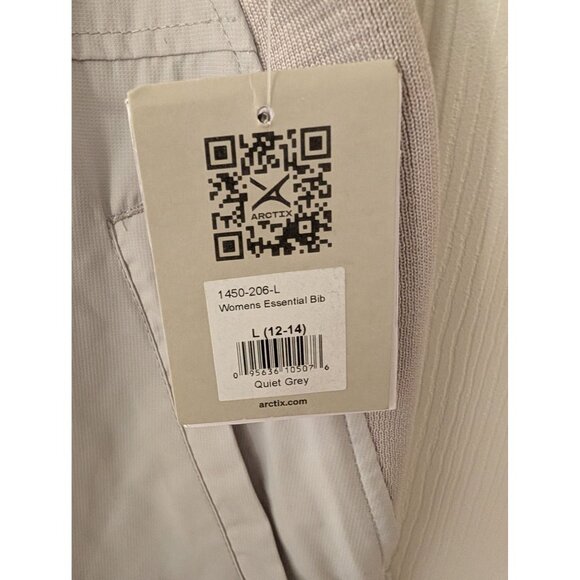Arctix Womens Essential Insulated Cold Weather Bib Overall Lt. Gray L 12-14 NWT - Picture 4 of 12